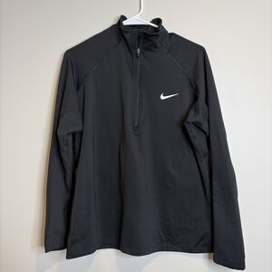 Nike Dri-Fit Jacket Sz XL Women’s Black 1/2 Zip Long Sleeved Gorpcore Rippedcore